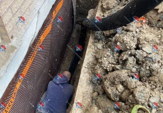 Foundation weeper or french drain