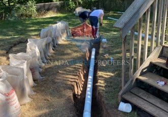 Connect you downspout to your french drain
